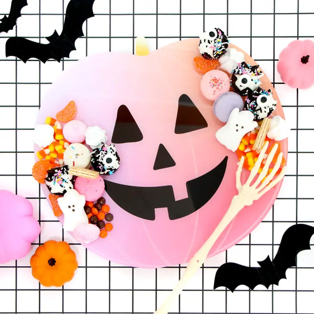 GRADIENT JACK-O-LANTERN PUMPKIN SERVING TRAY