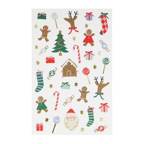 JOLLY CHRISTMAS TATTOO SHEETS (Set of 2 sheets)