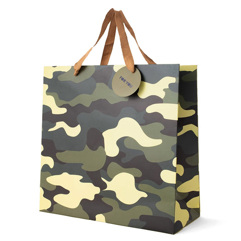 CAMOUFLAGE LARGE GIFT BAG