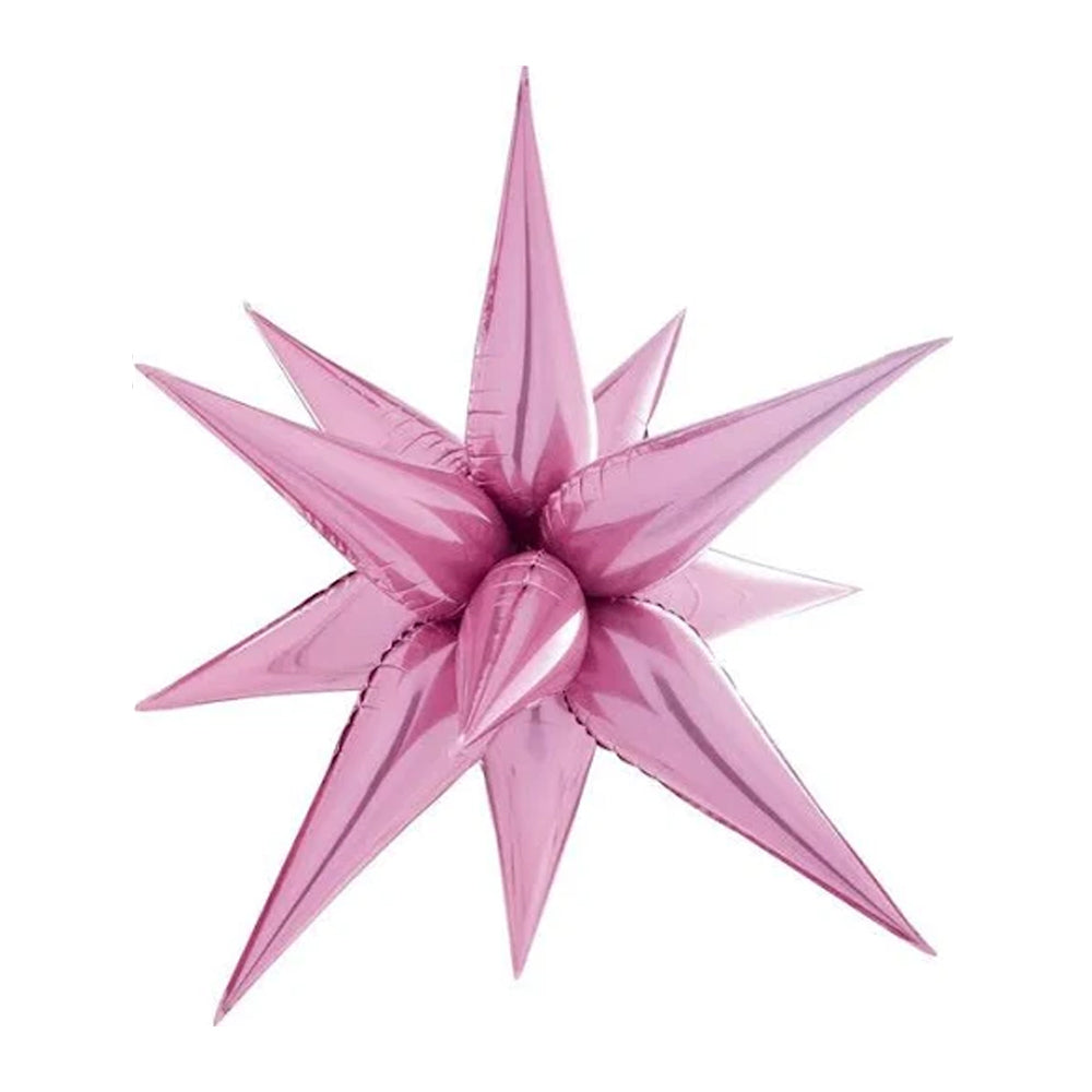 STARBURST FOIL BALLOON - LIGHT PINK 26"