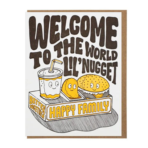 WELCOME LIL' NUGGET CARD