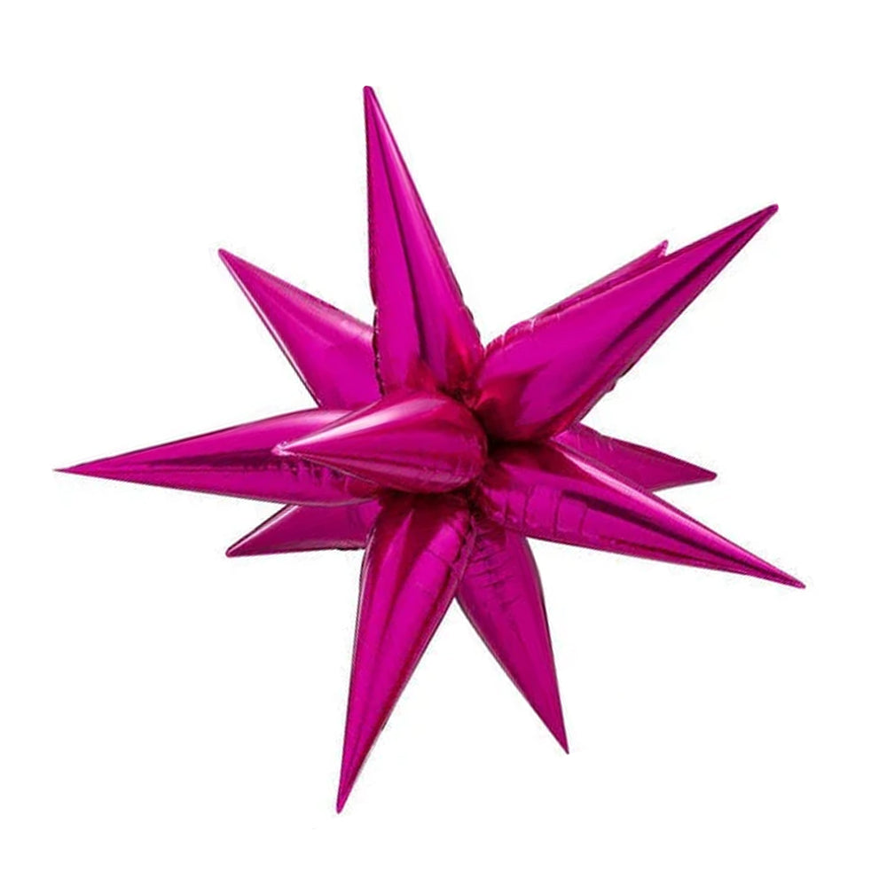 STARBURST FOIL BALLOON - MAGENTA 26"