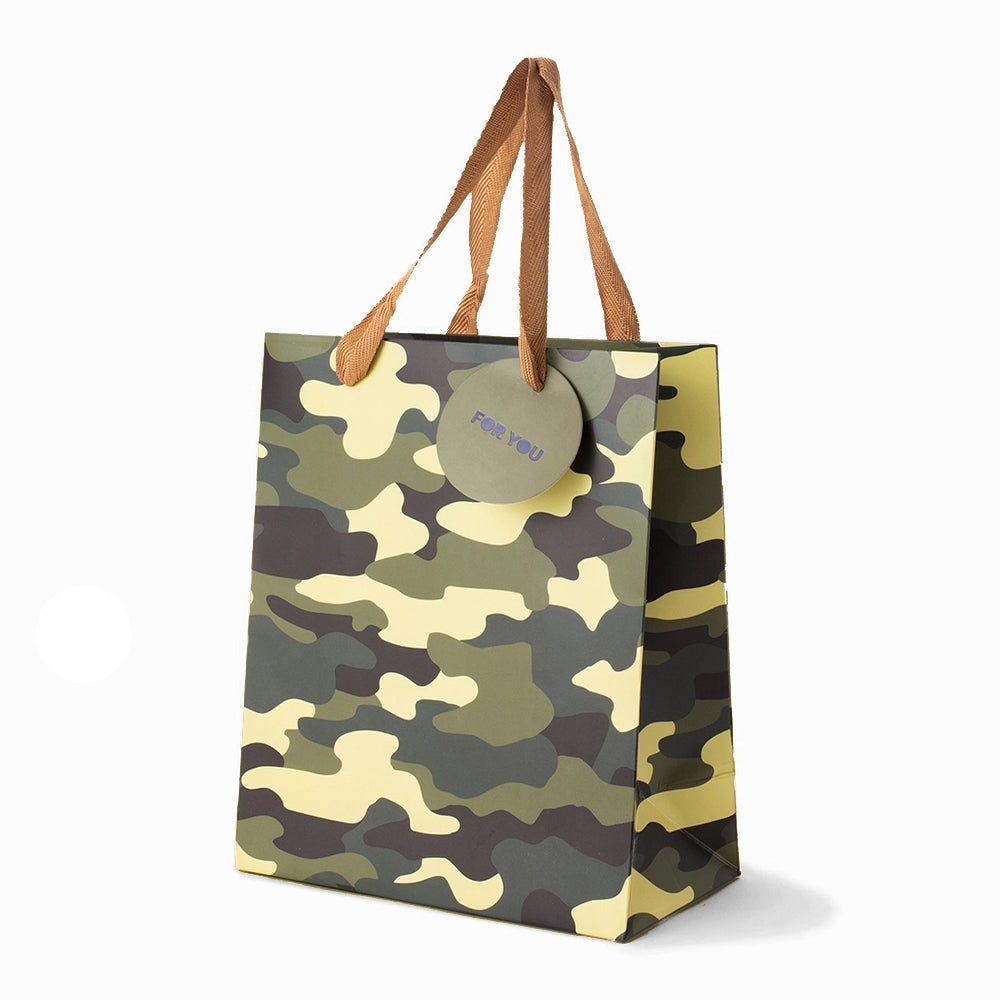 CAMOUFLAGE MEDIUM GIFT BAG