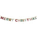 MERRY CHRISTMAS VELVET GARLAND