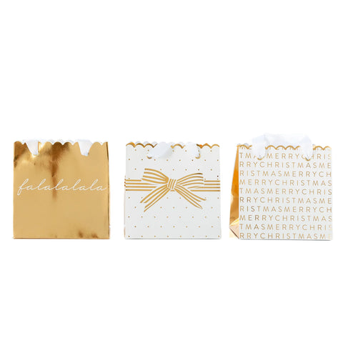 GOLD BOW MINI GIFT BAG (Set of 6)