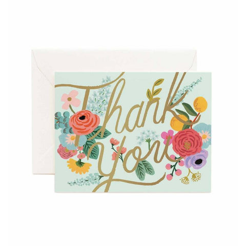 MINT GARDEN THANK YOU CARD