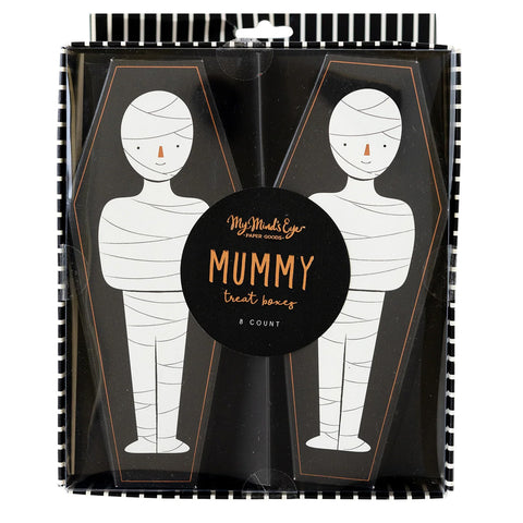 MUMMY COFFIN SHAPED TREAT BOXES