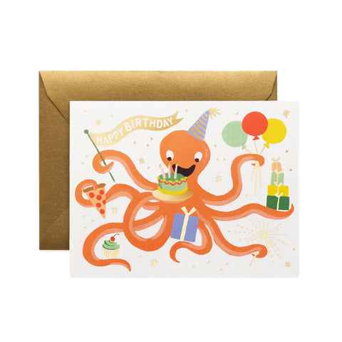 OCTOPUS BIRTHDAY CARD