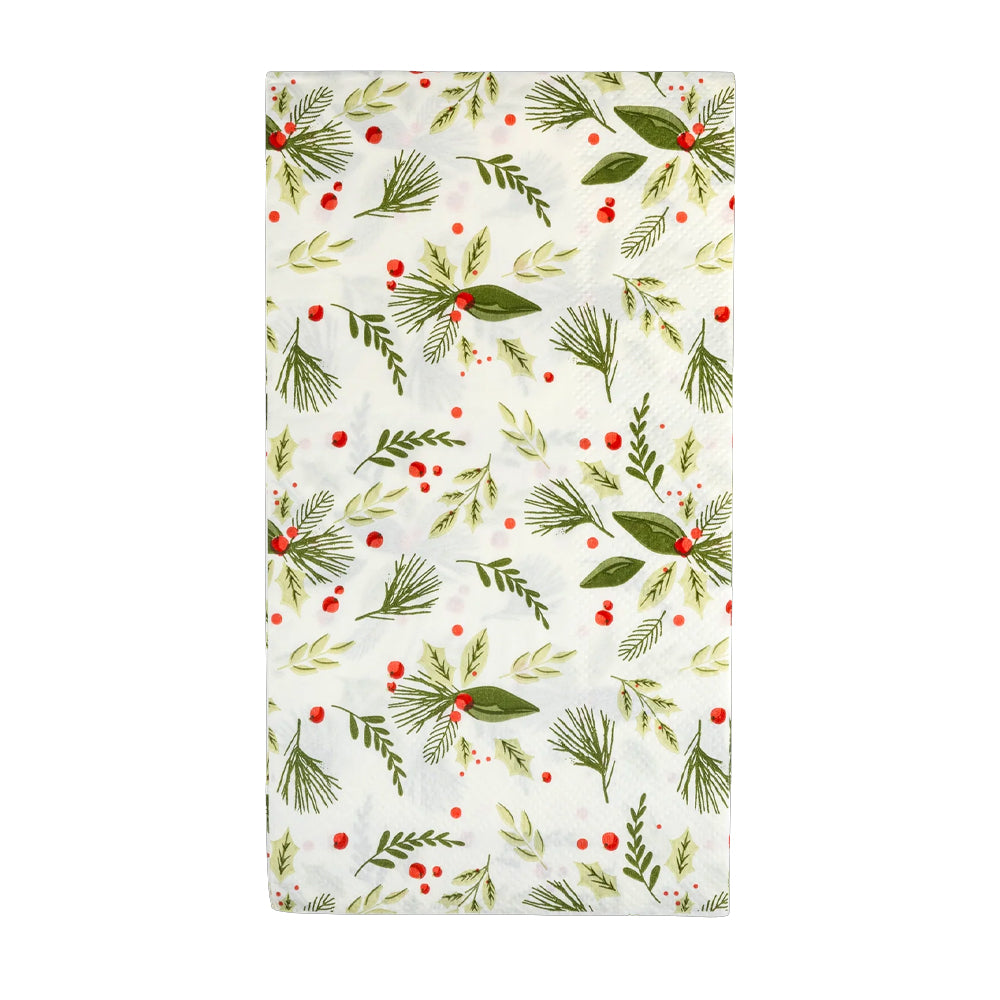 PINE AND BERRY GUEST NAPKINS