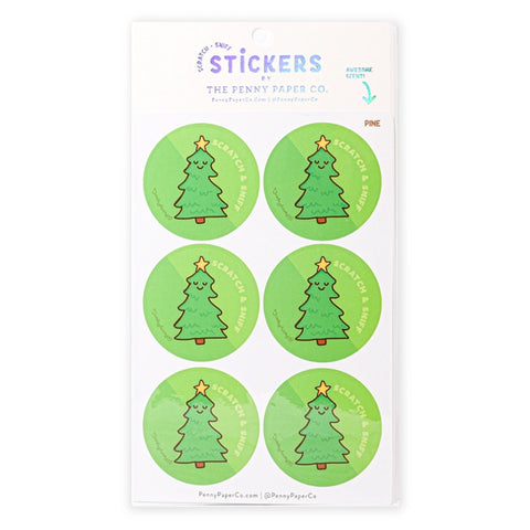 PINE SCENTED SCRATCH AND SNIFF STICKERS