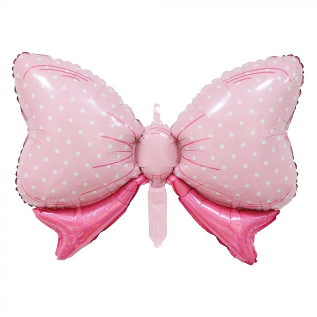 PINK BOW FOIL BALLOON
