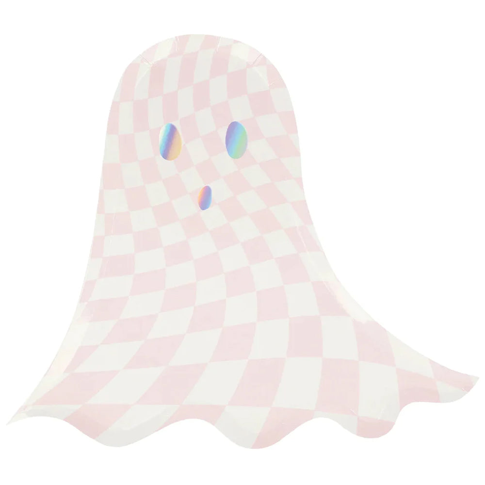 PINK CHECK GHOST PLATES