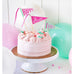 PINK AND MINT PENNANT HAPPY BIRTHDAY CAKE TOPPERS