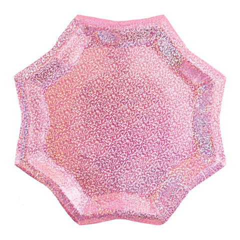 PINK FOIL STARBURST PLATES