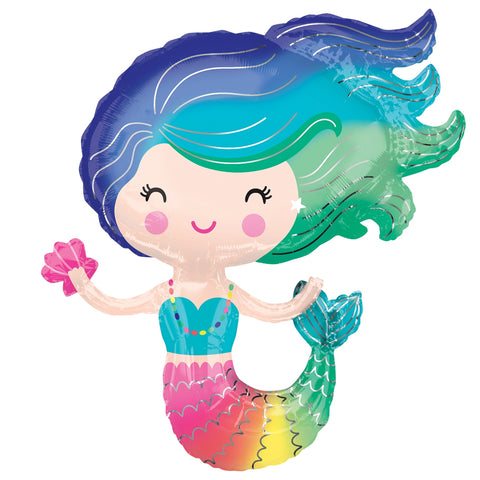 RAINBOW MERMAID FOIL BALLOON