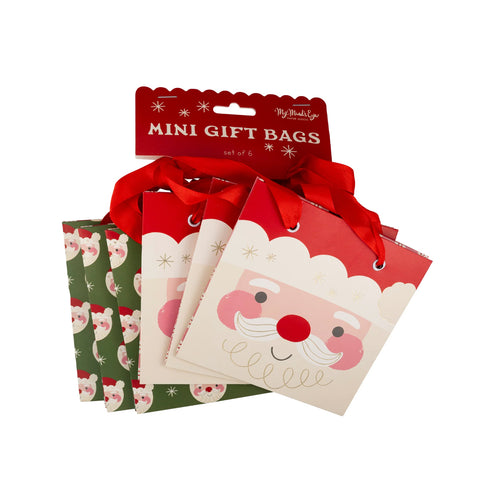 SANTA FACE GIFT BAG SET