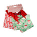 SANTA AND BOW GIFT BAG SET