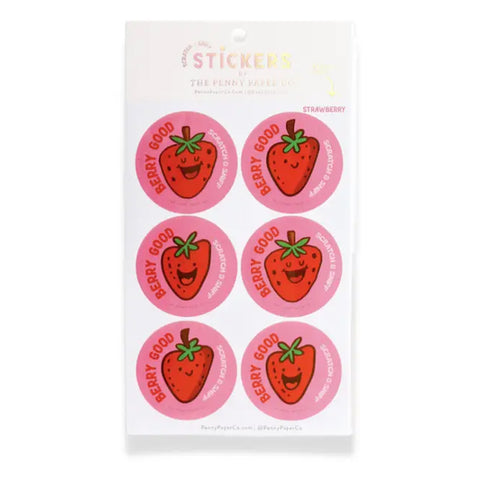 BERRY GOOD STRAWBERRY SCRATCH AND SNIFF STICKERS