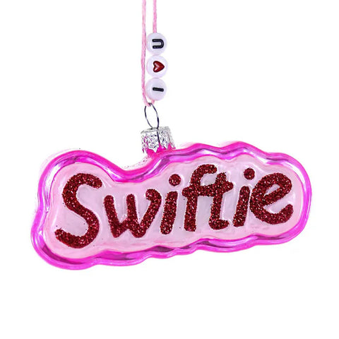 SWIFTIE GLASS ORNAMENT