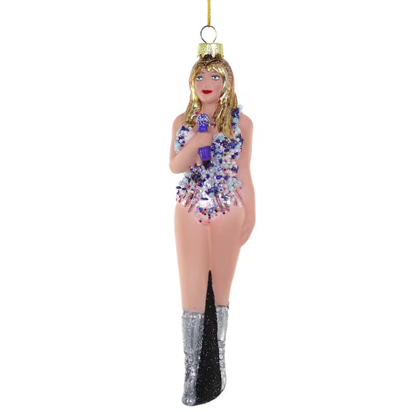 TAYLOR SWIFT GLASS ORNAMENT