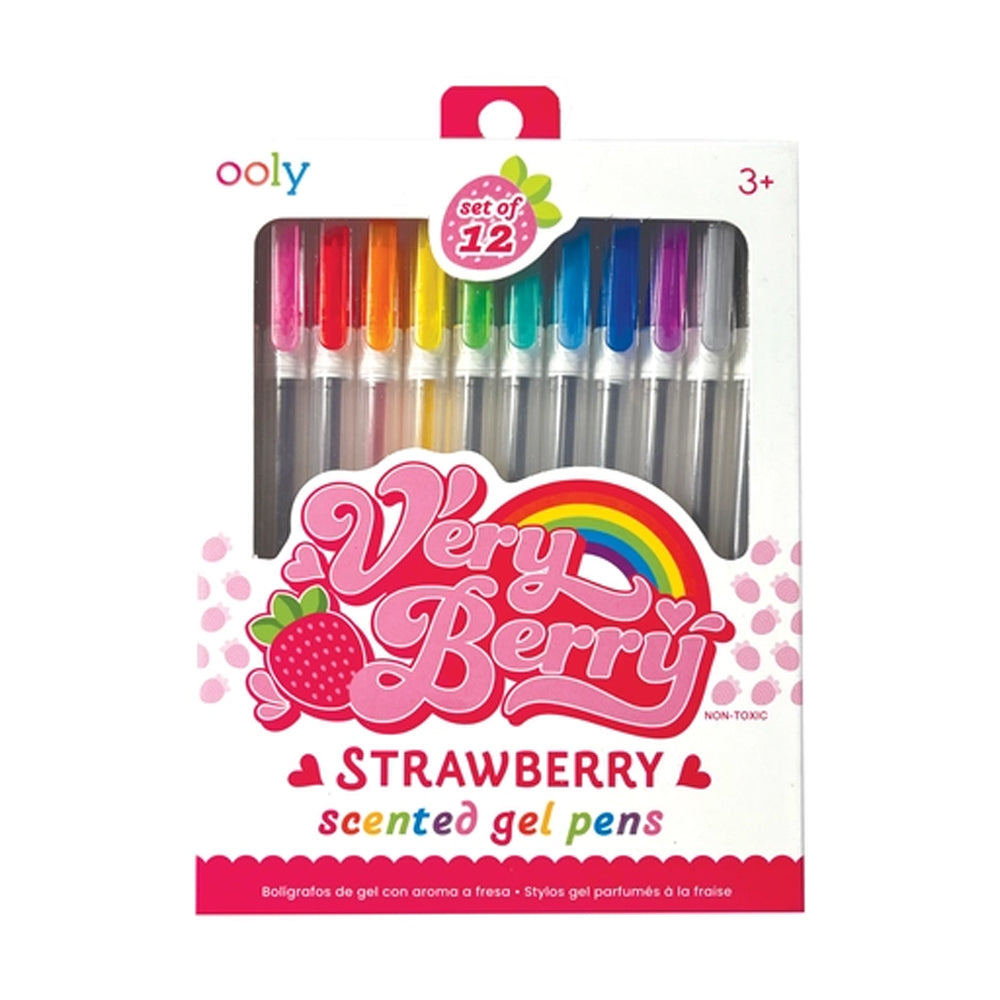 VERY BERRY STRAWBERRY SCENTED GEL PENS