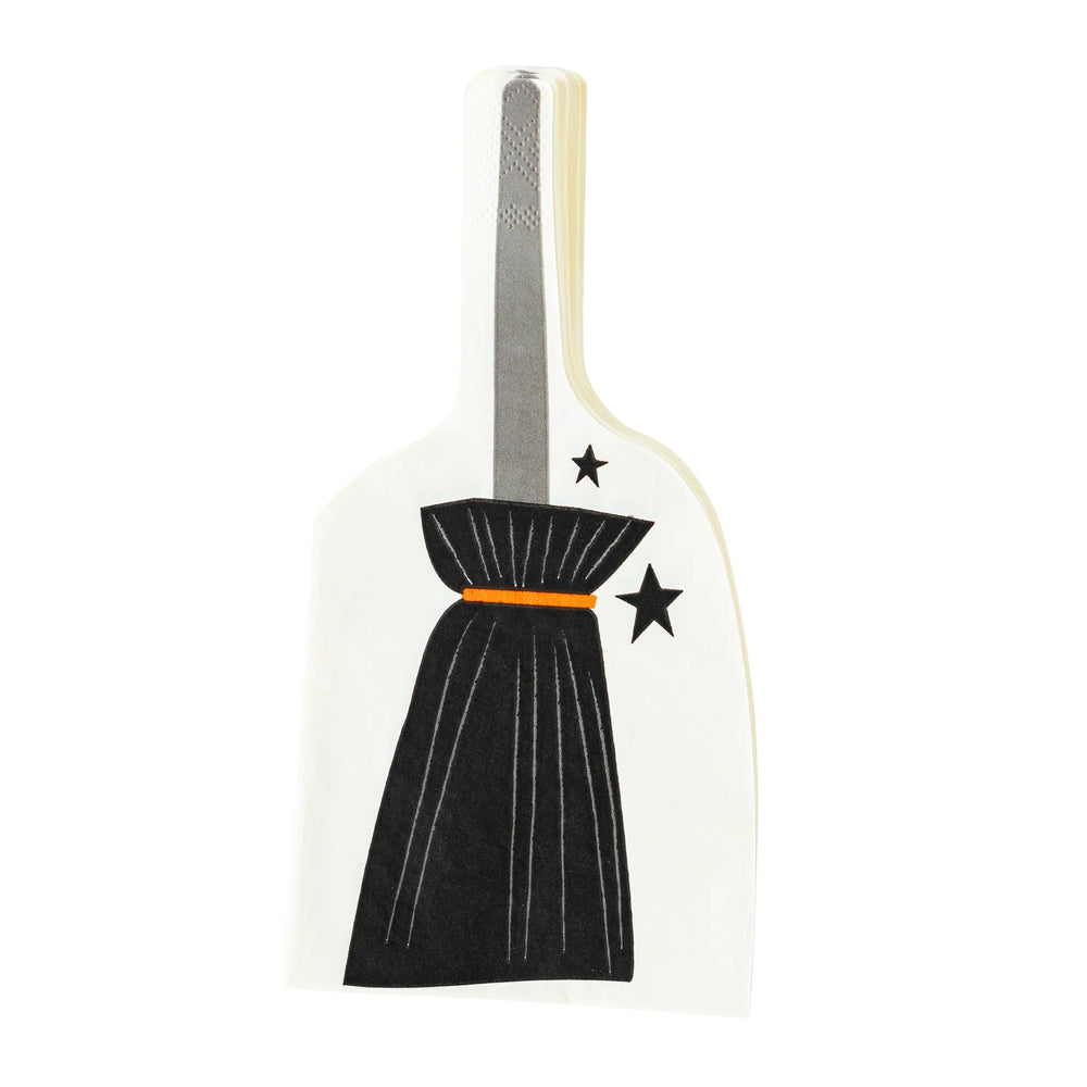 WITCHING HOUR BROOM SHAPED NAPKIN