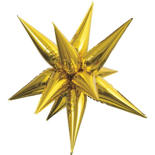 Jumbo Gold foil starburst balloon