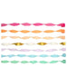 Rainbow crepe paper party streamers