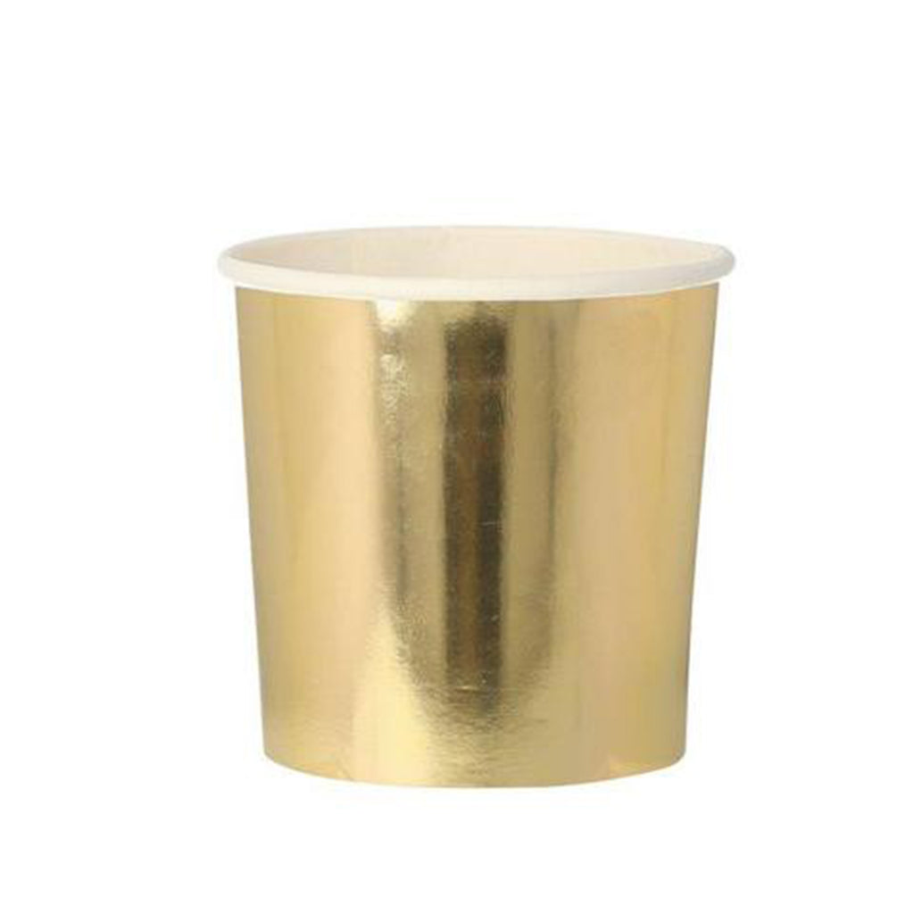 Gold foil tumbler paper party cup
