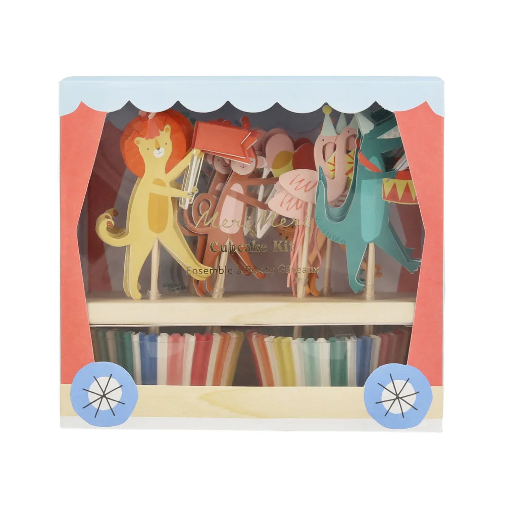 Animal Parade Cupcake Kit - Meri Meri