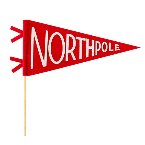 Believe North Pole Felt Pennant My Mind's Eye