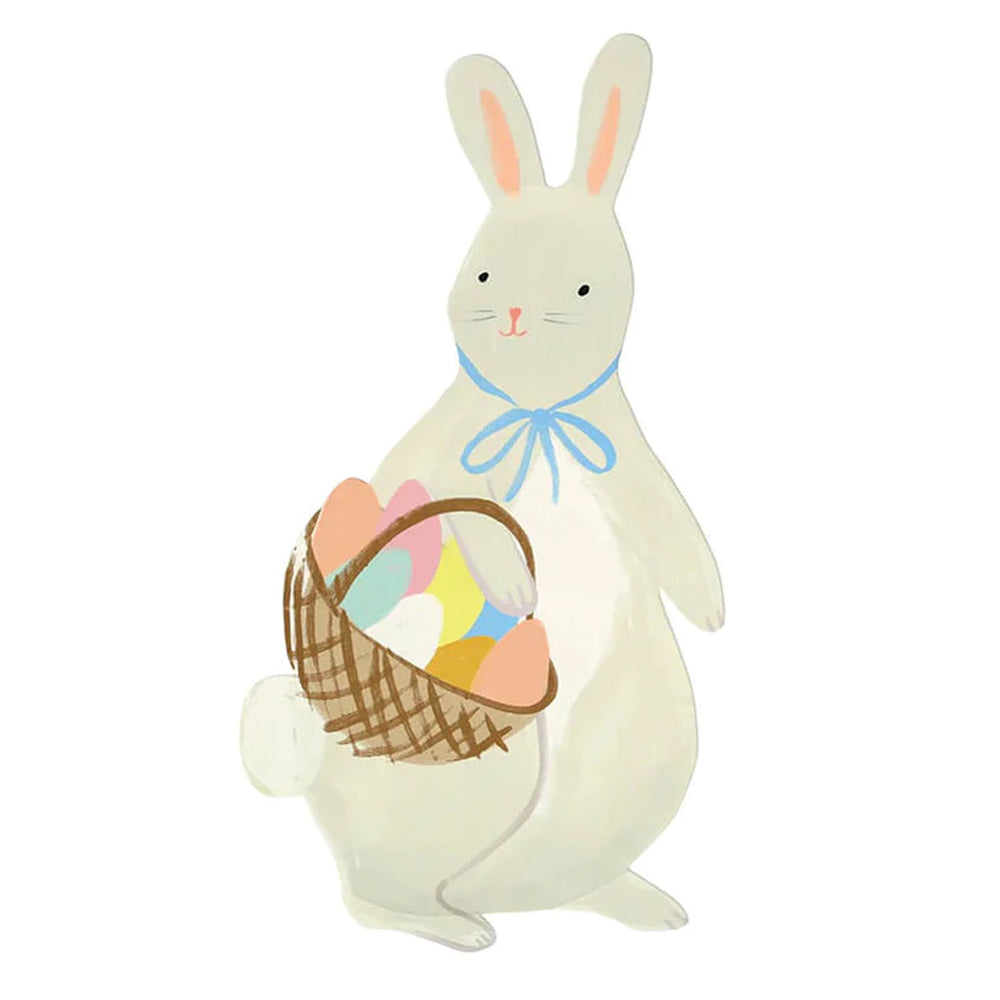 Bunny With Basket Plates - Meri Meri