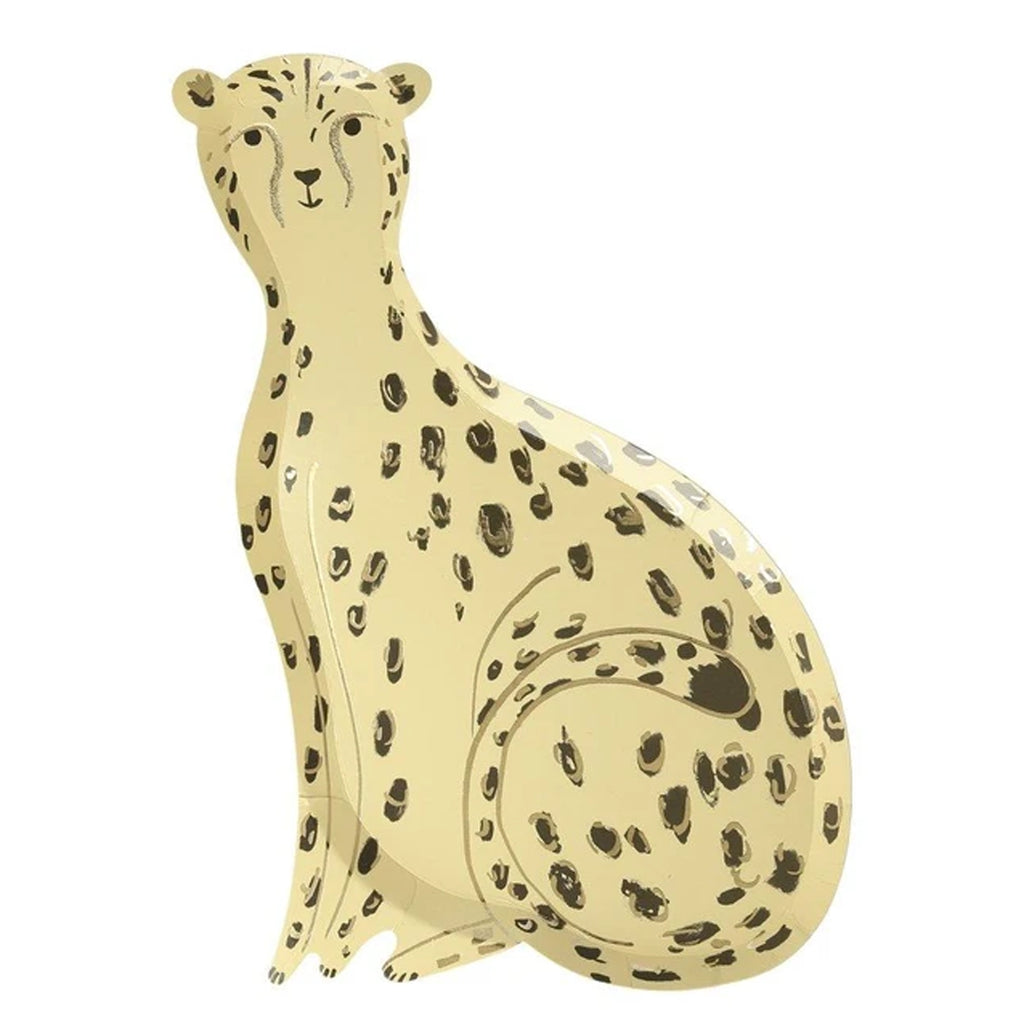 Cheetah Shaped Paper Party Plates Meri Meri