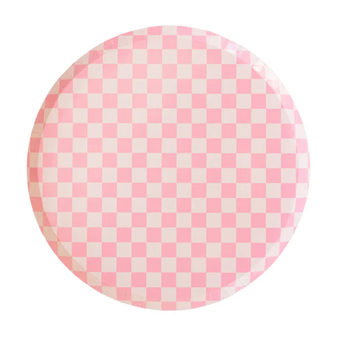 Check It! Pink Dinner Plates Jollity & Co.