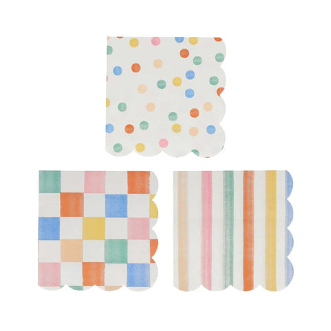 Colorful Pattern Small Napkins - Meri Meri