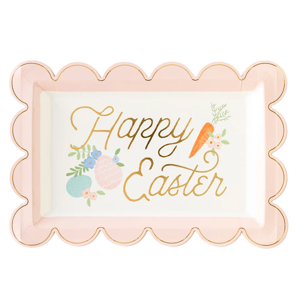 Easter Scallop Rectangular Plates - My Mind's Eye