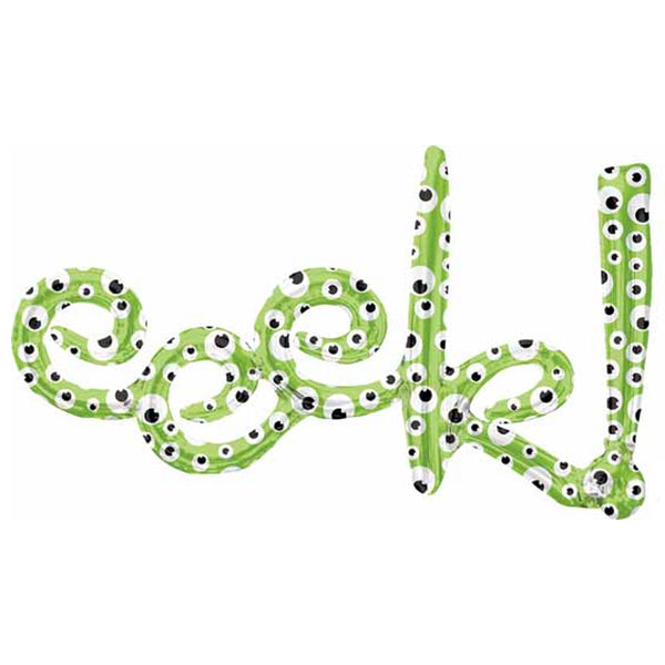 EEEK EYEBALL SCRIPT FOIL BALLOON