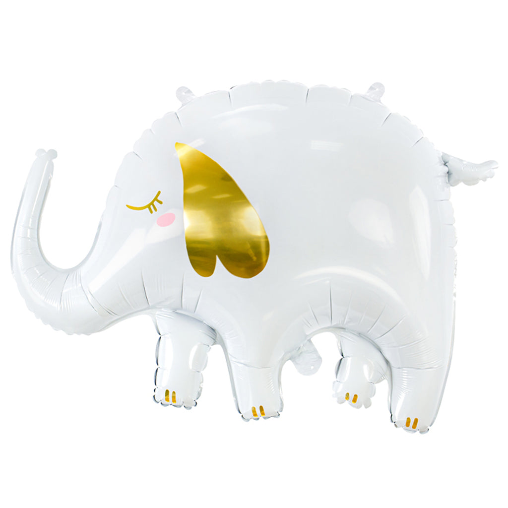 White Elephant Foil Balloon