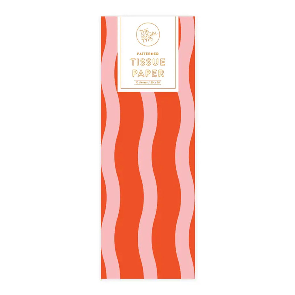 Fussy Stripe Tissue Paper - The Social Type