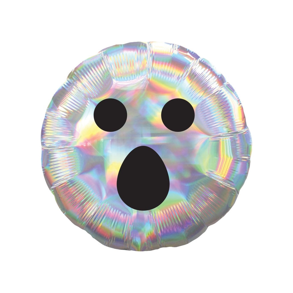 IRIDESCENT GHOST FACE FOIL BALLOON