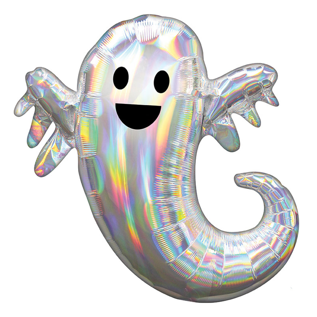 IRIDESCENT FRIENDLY GHOST FOIL BALLOON