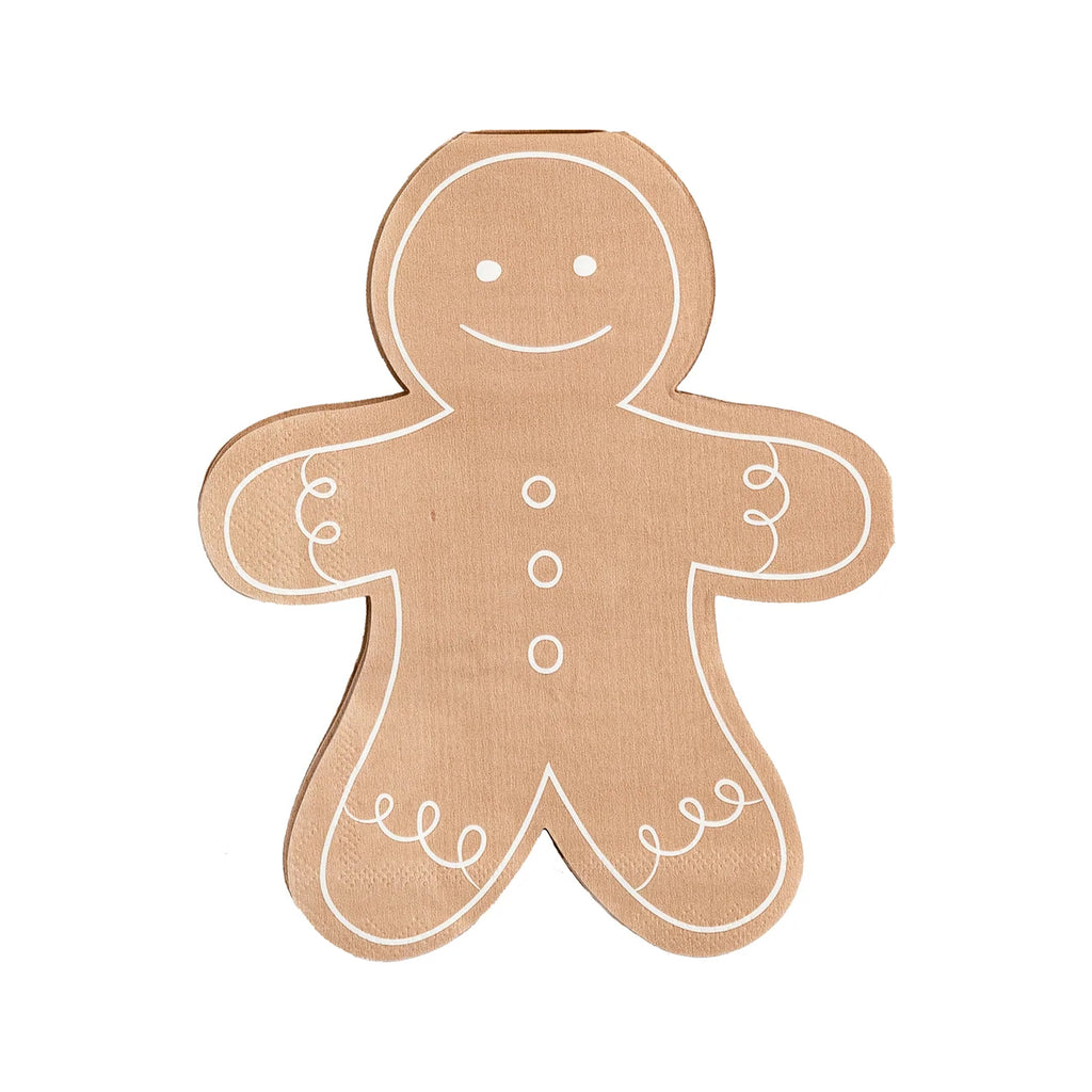 Gingerbread Man Shaped Napkins Occasions by Shakira My Mind's Eye