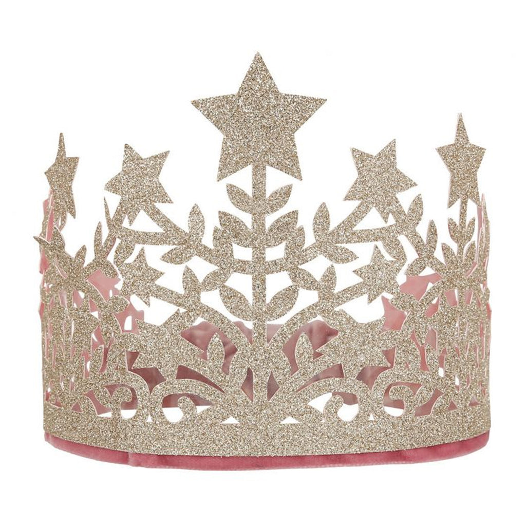 Gold Glitter Fabric Star Crown - Meri Meri