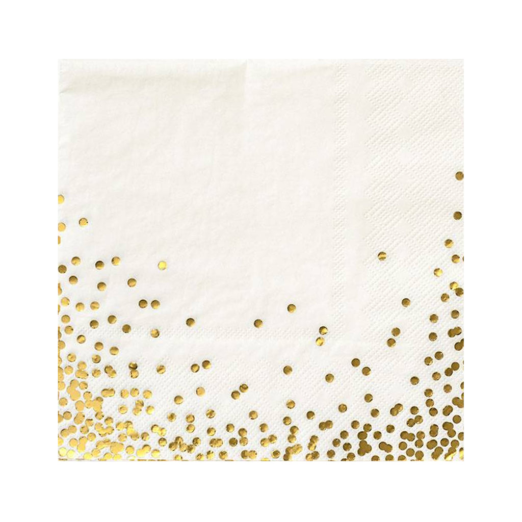 Gold Confetti Large Napkins Paper Source