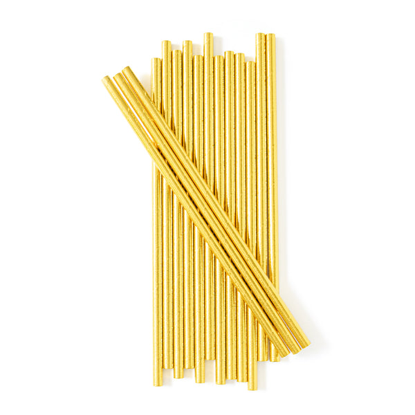 GOLD FOIL STRAWS