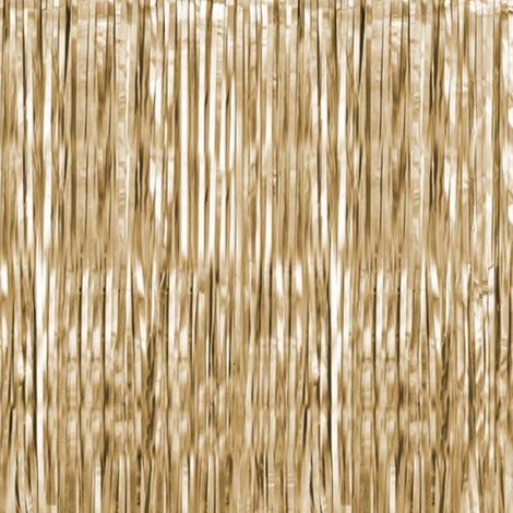 Gold Fringe Metallic Curtain Backdrop