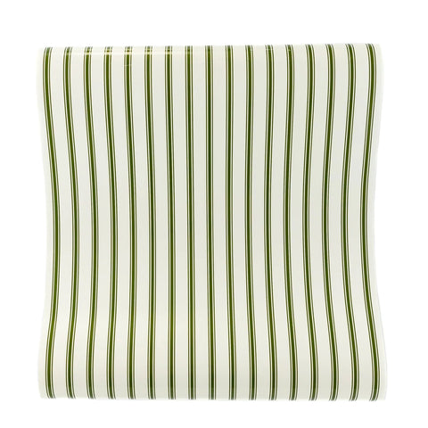 Green Ticking Stripe Paper Table Runner My Mind's Eye