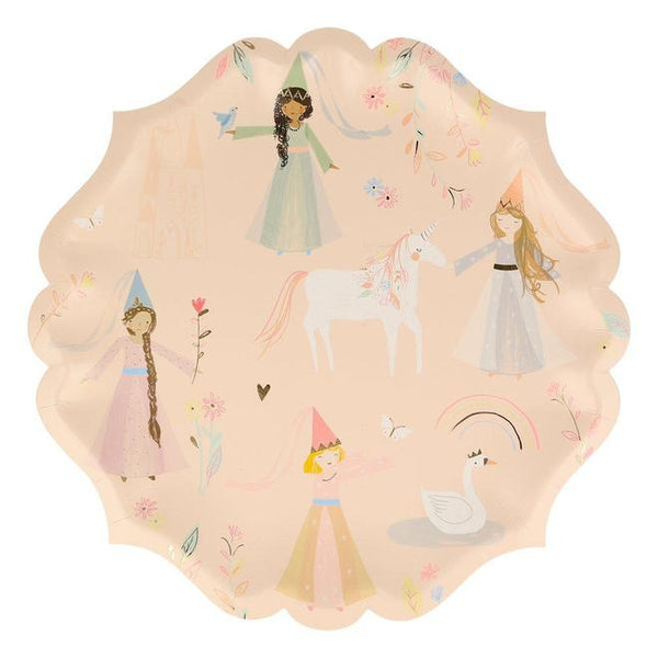 Magical princess party plates