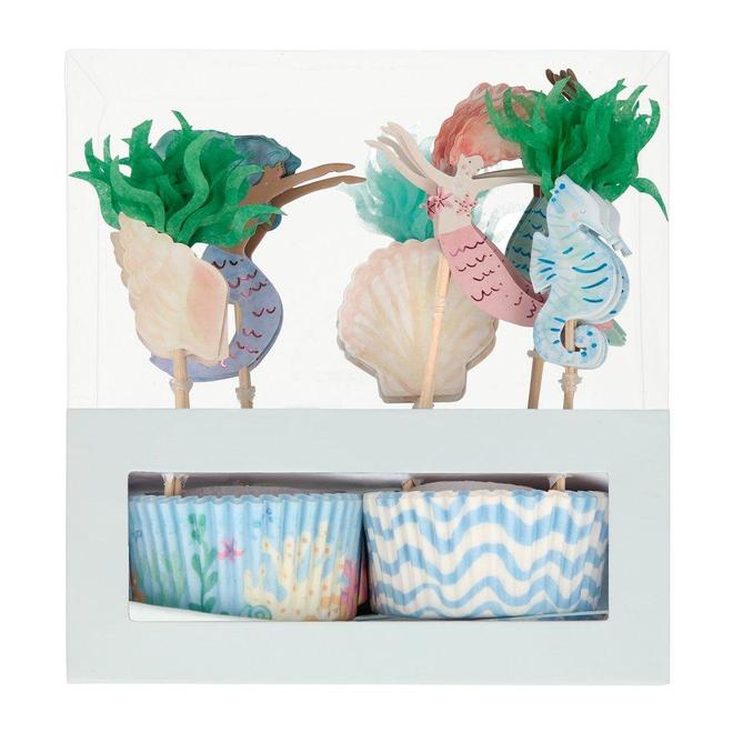 Mermaid and undersea Cupcake Kit by Meri Meri