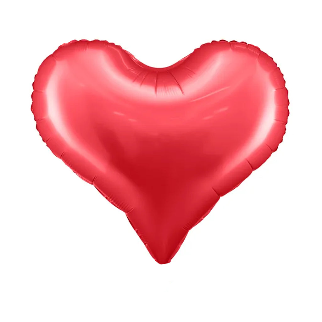 Modern Heart Foil Balloon - Red